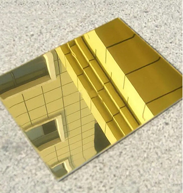 Acceptable Special Size Mirror Decorative ACP For Front Desk / KTV / Bar