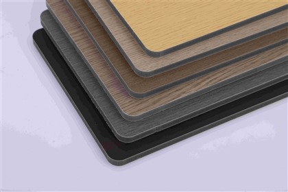 Carbon Slate PVC Film Laminated Bamboo Wood Fiber 8mm